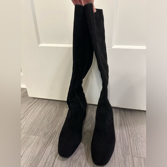 Alex Marie Prizelle Tall Shaft Suede Boots, size 6.5, black - Picture 4 of 7